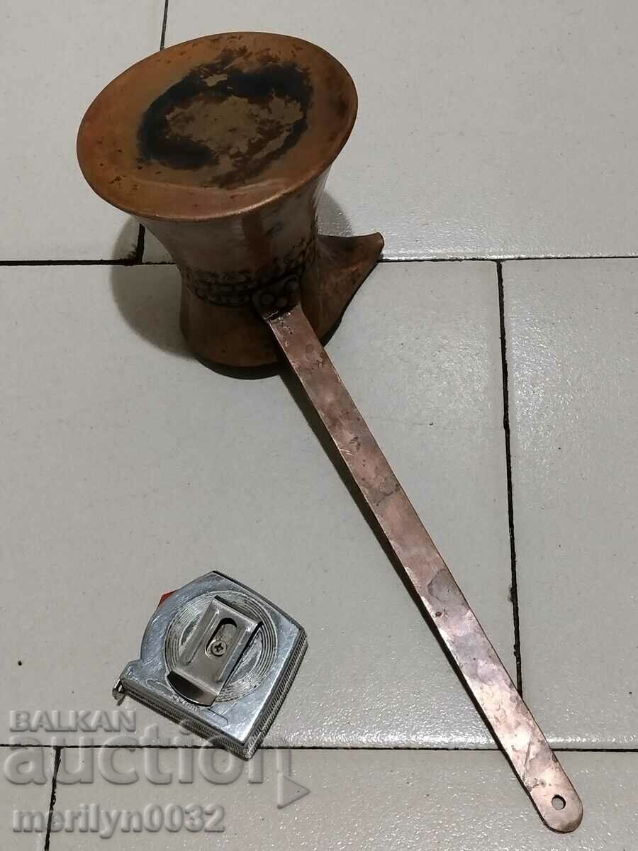 Cezve vechi din cupru conservat, oală de cafea, cupru, vas de cupru - 7