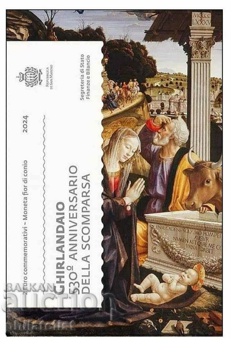 San Marino 2024 – 2 euro - Domenico Ghirlandaio BU / 2 euro with price 64.00 BGN | € 32.72 San Marino 2024 – 2 euro - Domenico Ghirlandaio BU / 2 euro with price 64.00 BGN | € 32.72