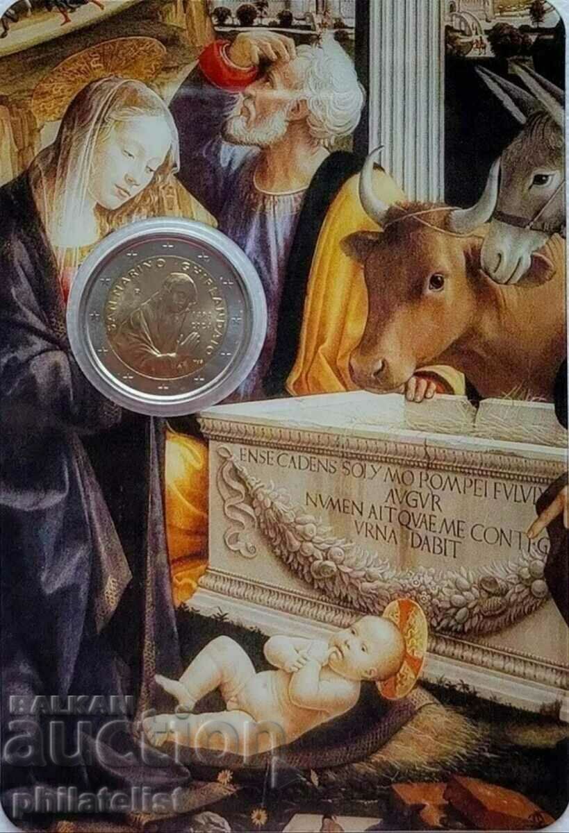 Auction San Marino 2024 – 2 euro - Domenico Ghirlandaio BU / 2 euro Auction San Marino 2024 – 2 euro - Domenico Ghirlandaio BU / 2 euro