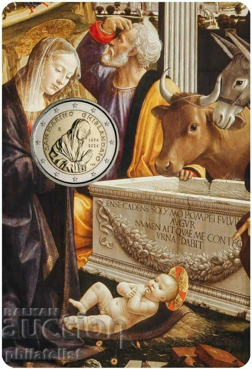 San Marino 2024 – 2 euro - Domenico Ghirlandaio BU / 2 euro - 6 San Marino 2024 – 2 euro - Domenico Ghirlandaio BU / 2 euro - 6