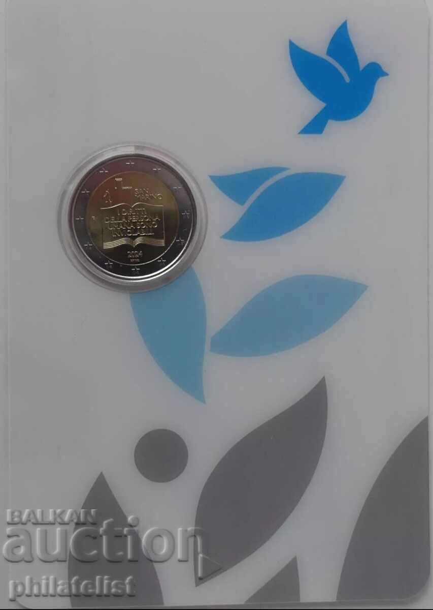 San Marino 2024 - 2 euros - 50 years decl. + Domenico Ghirlandaio with price 139.00 BGN | € 71.07 San Marino 2024 - 2 euros - 50 years decl. + Domenico Ghirlandaio with price 139.00 BGN | € 71.07