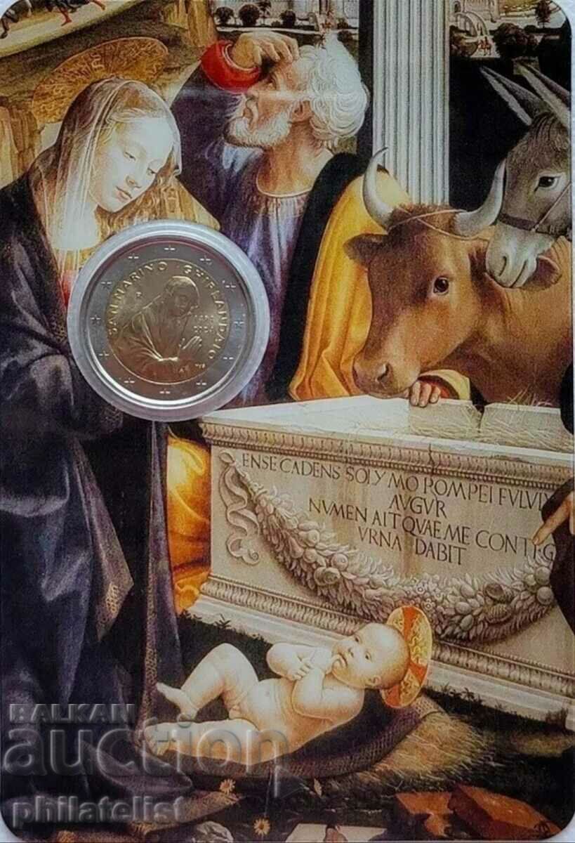 San Marino 2024 - 2 euros - 50 years decl. + Domenico Ghirlandaio - 7 San Marino 2024 - 2 euros - 50 years decl. + Domenico Ghirlandaio - 7