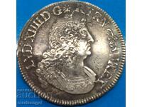 Γαλλία 1/2 ECU 1693 A - Paris Louis XIV 32mm 13,30g Ag