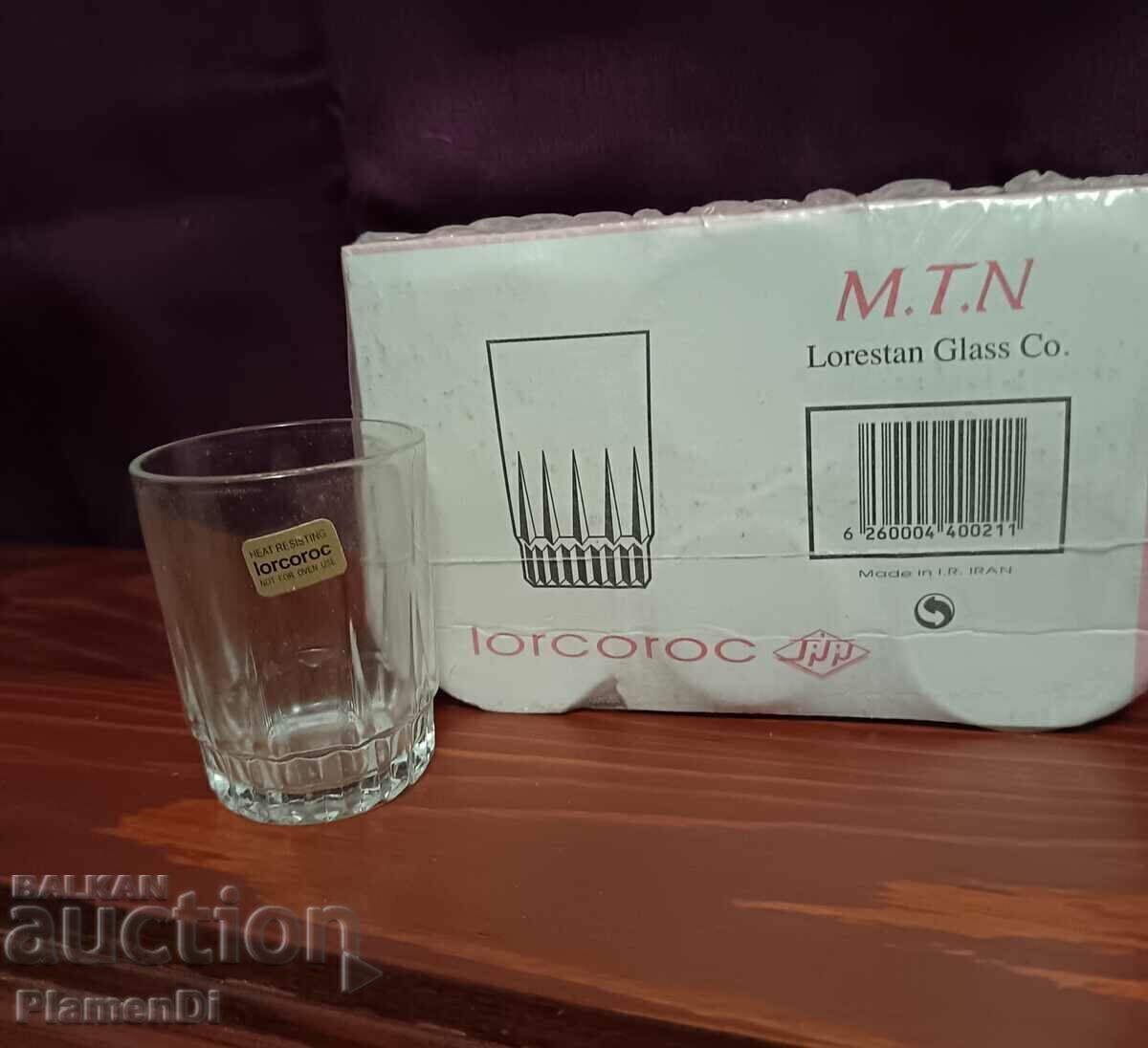 Auction Set of 6 aperitif glass service Auction Set of 6 aperitif glass service