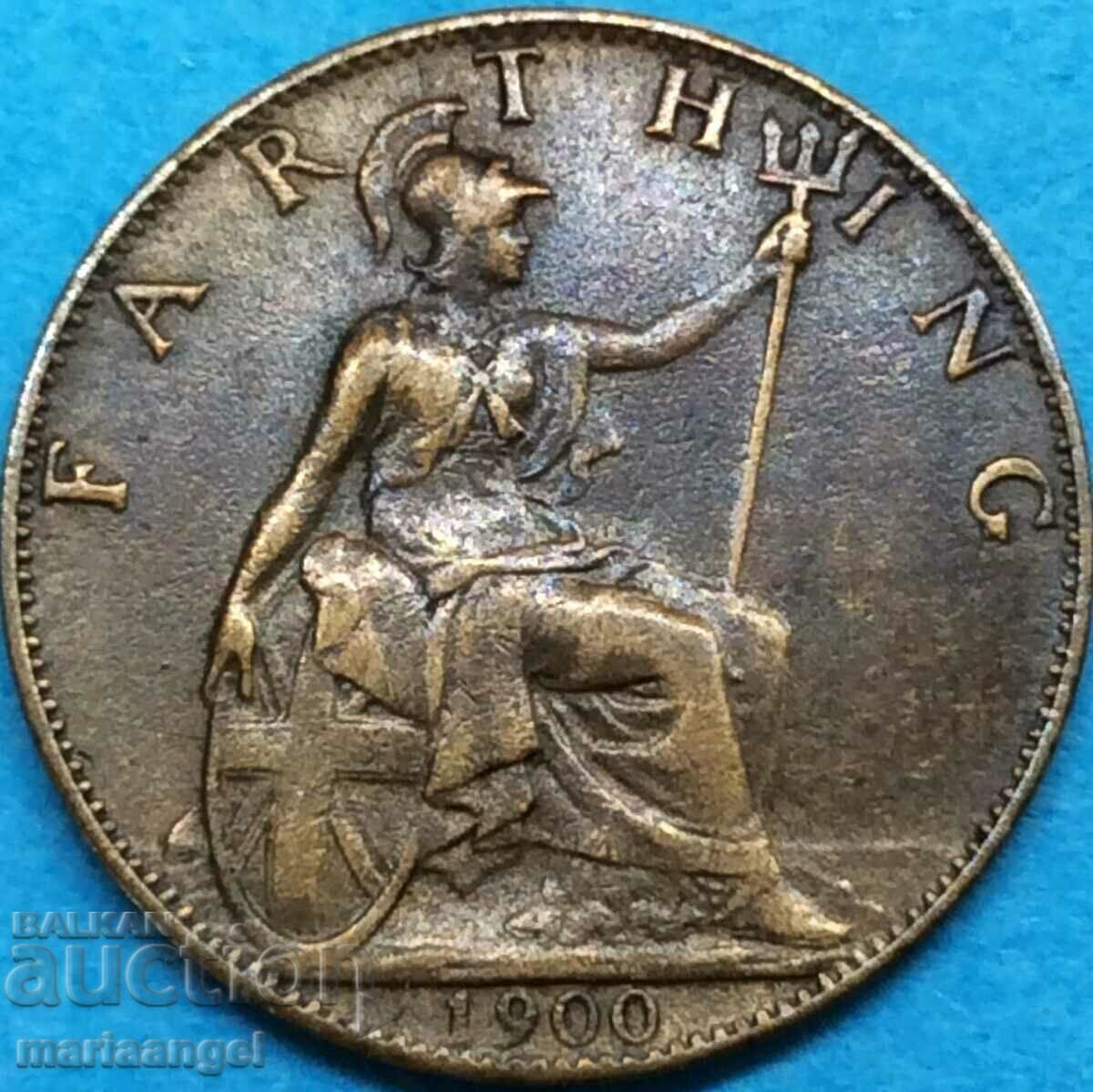 Marea Britanie 1 Farthing 1900 Victoria UNC