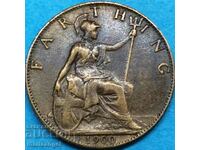 Marea Britanie 1 Farthing 1900 Victoria UNC