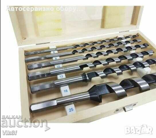 Set of drills/drills/for wood 6 pieces 230 MM in wooden with price 52.50 BGN | € 26.84 Set of drills/drills/for wood 6 pieces 230 MM in wooden with price 52.50 BGN | € 26.84