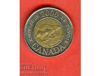 CANADA CANADA 2 $ emisiune - emisiune 2000 - URȘI ALBI BIMETAL