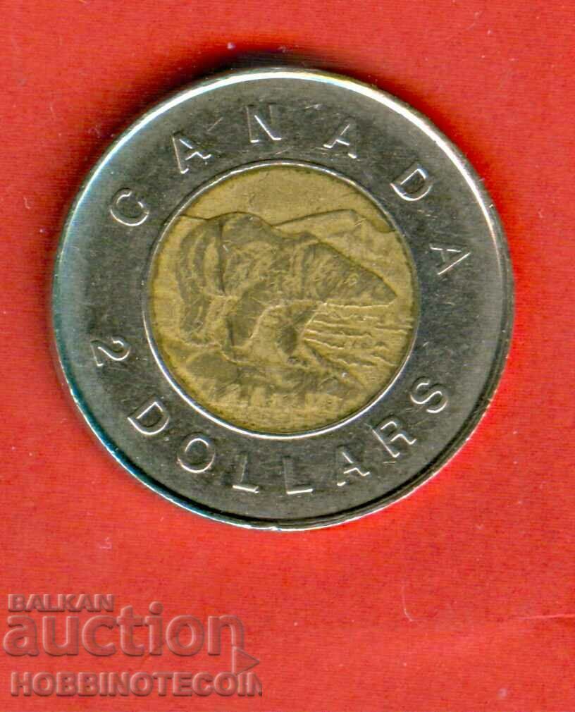 CANADA CANADA 2 $ emisiune - emisiune 1996 - URȘI ALBI BIMETALIC