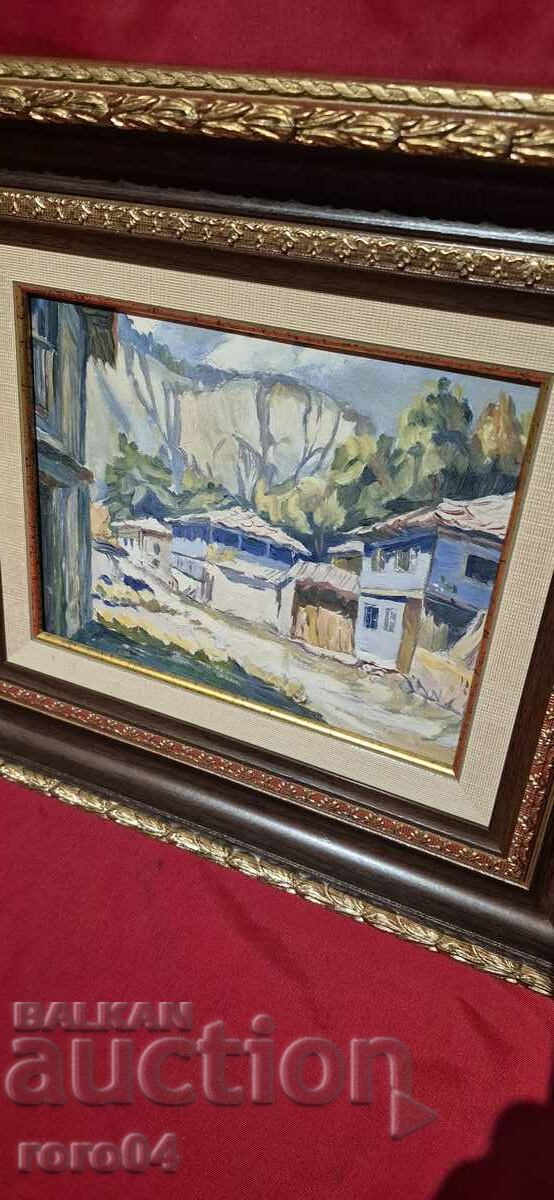 Auction SOTIR KLINKOV ( 1878 - 1967 ) LANDSCAPE FROM TETEVEN Auction SOTIR KLINKOV ( 1878 - 1967 ) LANDSCAPE FROM TETEVEN