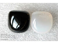 ΖΕΥΓΟΣ NATURAL ONYX, YIN και YANG - 32,30 καράτια (545)