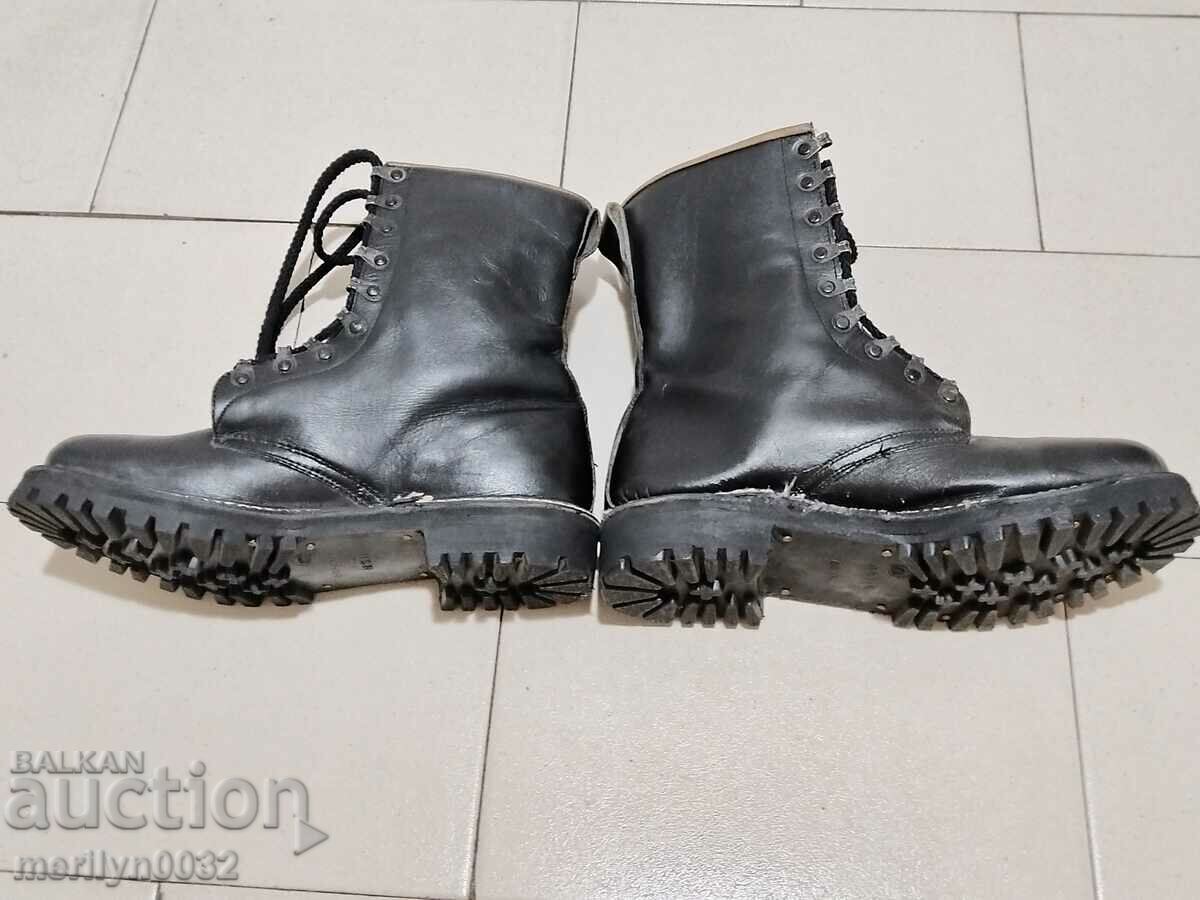 Officer's shoes Cubans number 43 sewn glued natural leather - 5 Officer's shoes Cubans number 43 sewn glued natural leather - 5