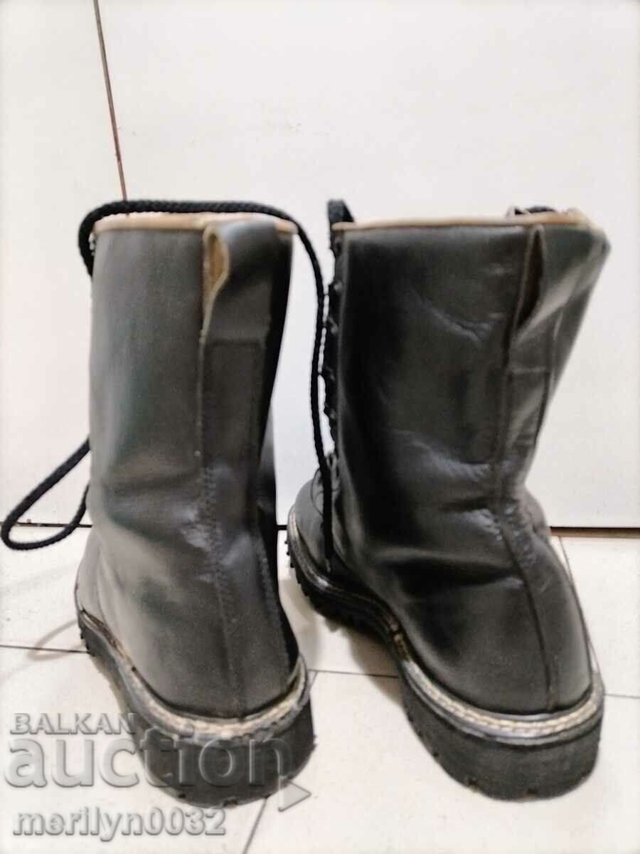 Officer's shoes Cubans number 43 sewn glued natural leather - 6 Officer's shoes Cubans number 43 sewn glued natural leather - 6