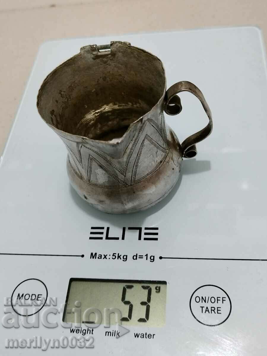 Rite vessel for holy water holy baptism silver - 6 Rite vessel for holy water holy baptism silver - 6