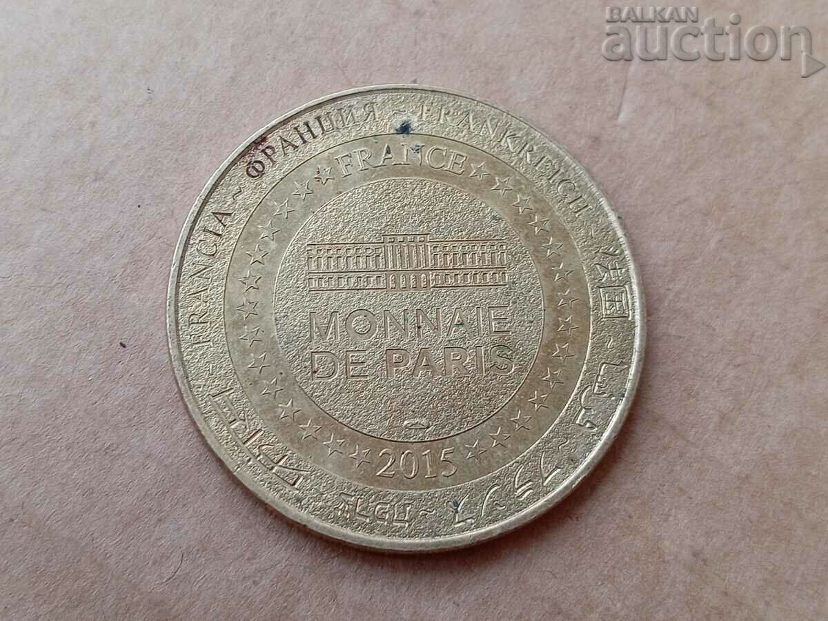 Аукцион жетон френски монетен двор медал Париж 2015 CELINE DION Аукцион жетон френски монетен двор медал Париж 2015 CELINE DION