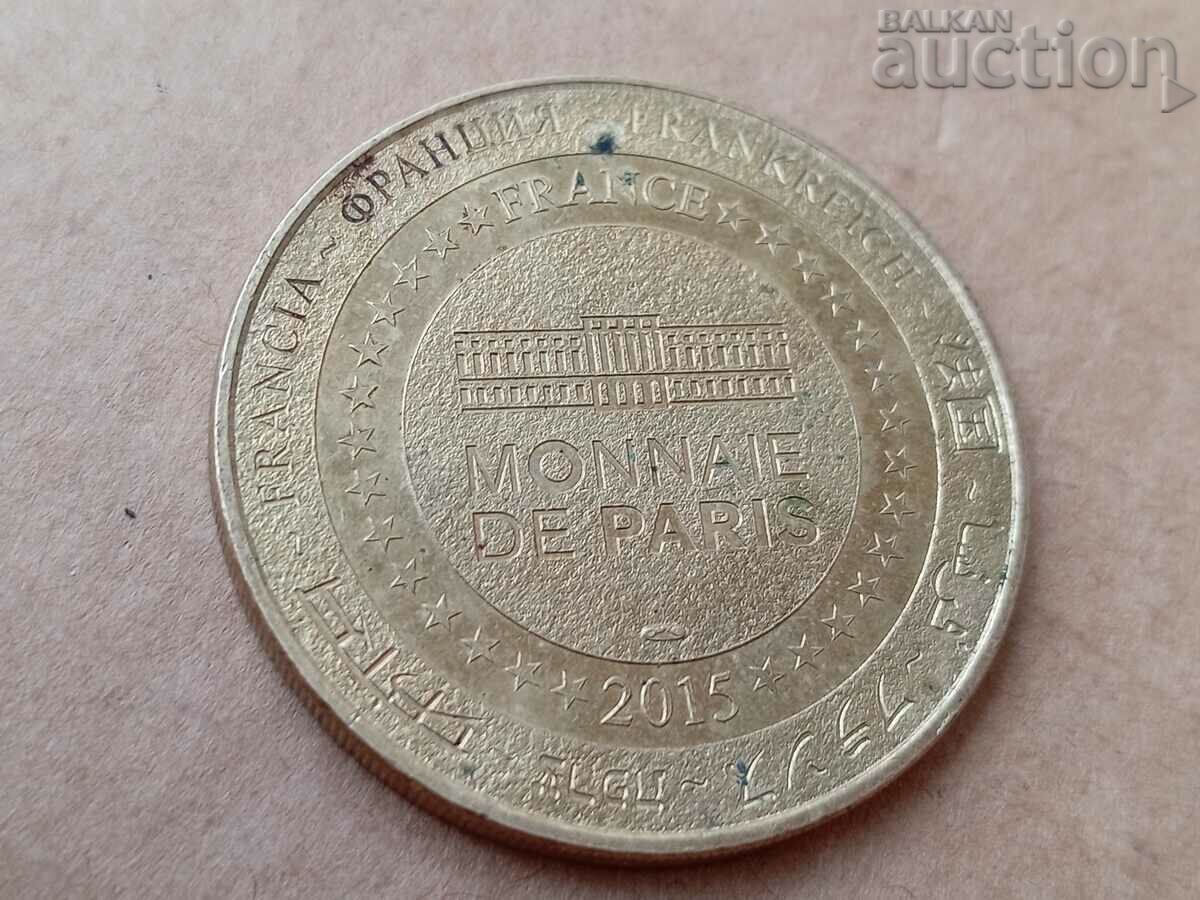 жетон френски монетен двор медал Париж 2015 CELINE DION - 5 жетон френски монетен двор медал Париж 2015 CELINE DION - 5