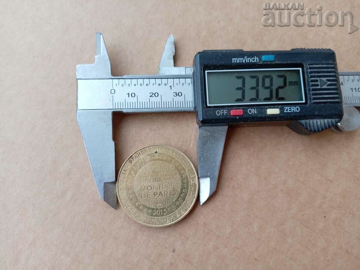 жетон френски монетен двор медал Париж 2015 CELINE DION - 6 жетон френски монетен двор медал Париж 2015 CELINE DION - 6