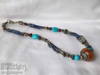 Necklace with natural stones