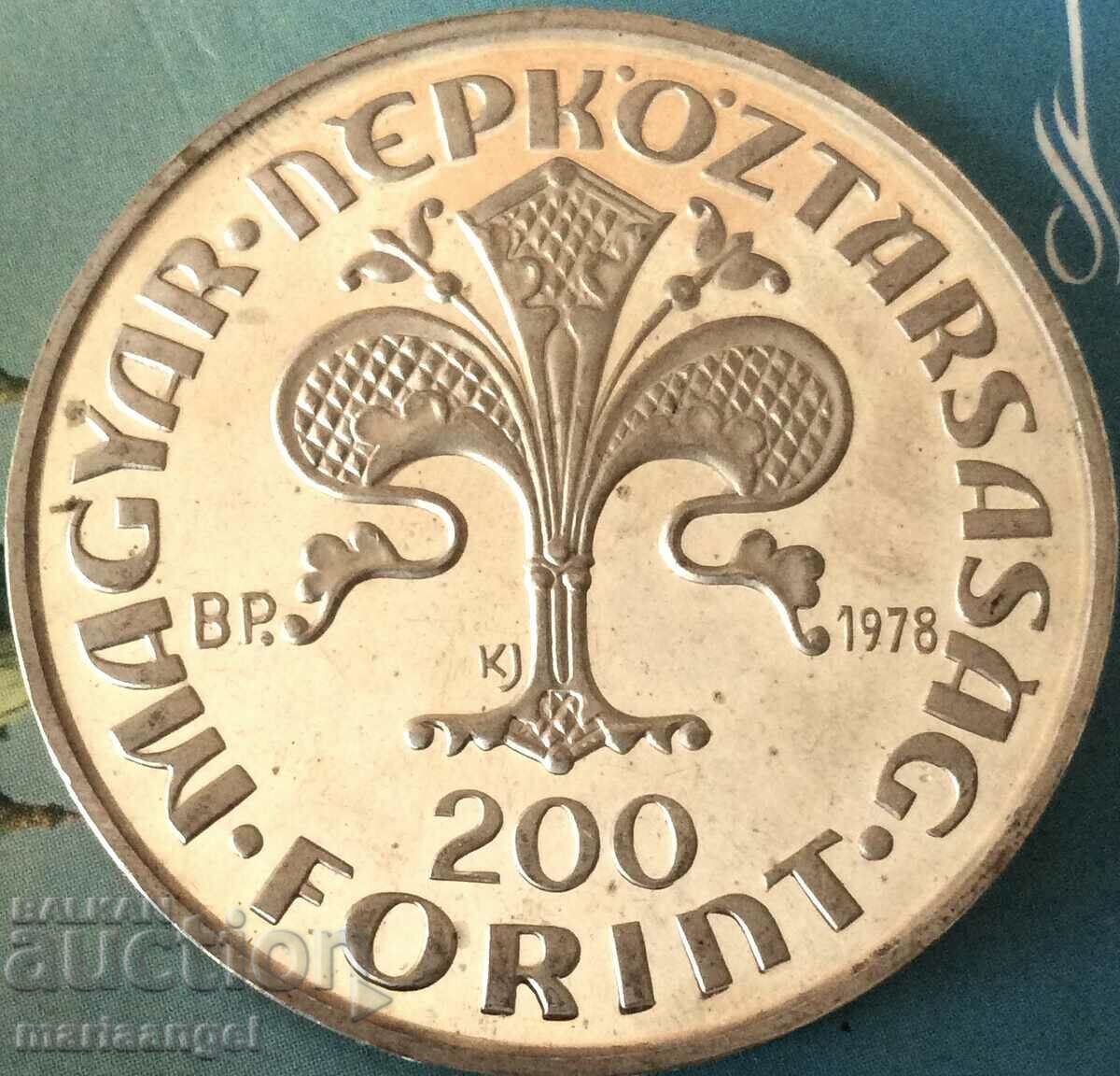 Унгария 1978 20 флорина ВР - Будапещ 28,28г PROOF UNC