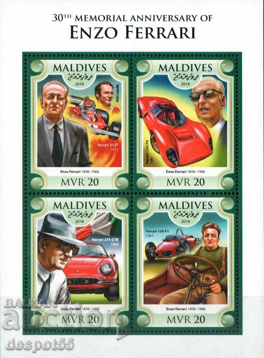 2018. Maldives. 30 years since the death of Enzo Ferrari. Block.