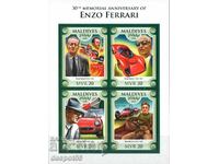 2018. Maldive. 30 de ani de la moartea lui Enzo Ferrari. Bloc.