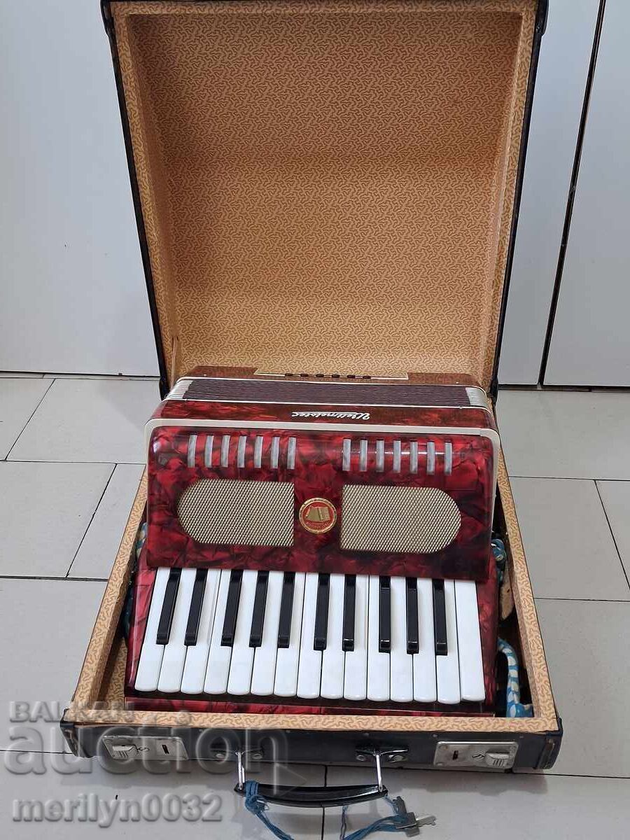 Auction Old German accordion with case musical instrument Auction Old German accordion with case musical instrument