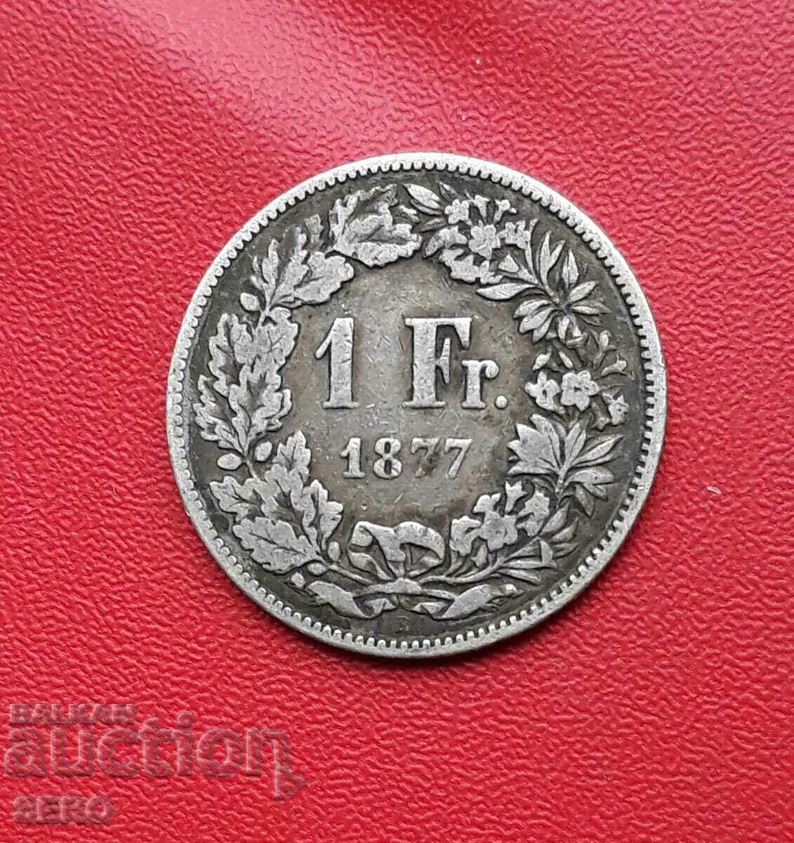 Elveția-1 franc 1877