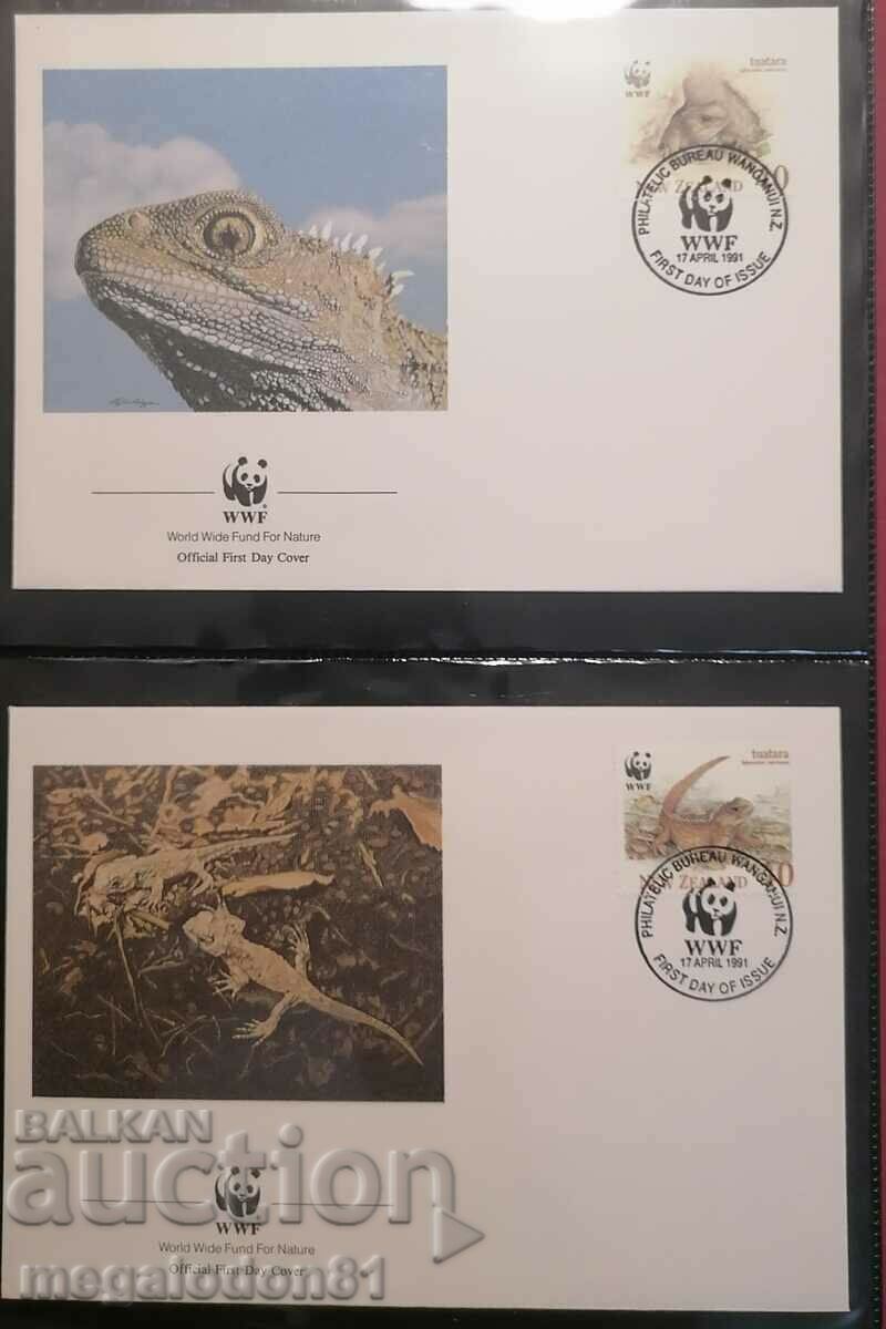 New Zealand - WWF, Tuatara lizard with price 6.00 BGN | € 3.07 New Zealand - WWF, Tuatara lizard with price 6.00 BGN | € 3.07