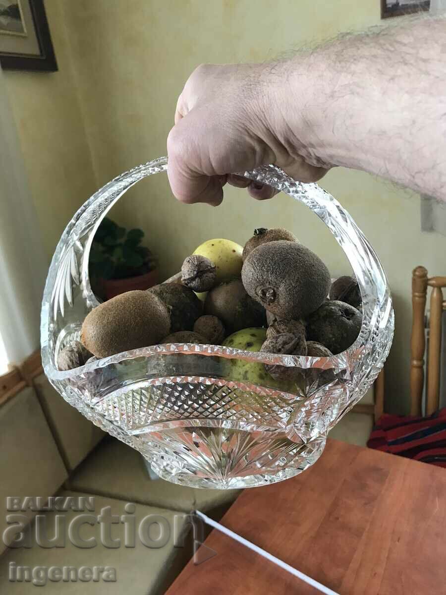 ΚΡΥΣΤΑΛΙΝΟ ΓΥΑΛΙΝΟ ΚΑΛΑΘΙ FRUCTIERA ΑΝΑΓΓΥΛΙΣΜΕΝΗ ΟΜΟΡΦΙΑ ΧΟΝΗΣ ΠΛΕΙΑΣ με τιμή 175.00 BGN | € 89.48 ΚΡΥΣΤΑΛΙΝΟ ΓΥΑΛΙΝΟ ΚΑΛΑΘΙ FRUCTIERA ΑΝΑΓΓΥΛΙΣΜΕΝΗ ΟΜΟΡΦΙΑ ΧΟΝΗΣ ΠΛΕΙΑΣ με τιμή 175.00 BGN | € 89.48