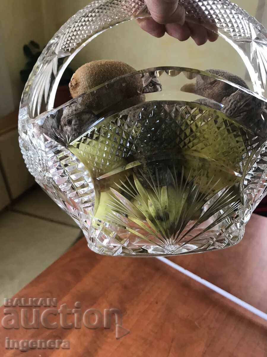 ΚΡΥΣΤΑΛΙΝΟ ΓΥΑΛΙΝΟ ΚΑΛΑΘΙ FRUCTIERA ΑΝΑΓΓΥΛΙΣΜΕΝΗ ΟΜΟΡΦΙΑ ΧΟΝΗΣ ΠΛΕΙΑΣ - 7 ΚΡΥΣΤΑΛΙΝΟ ΓΥΑΛΙΝΟ ΚΑΛΑΘΙ FRUCTIERA ΑΝΑΓΓΥΛΙΣΜΕΝΗ ΟΜΟΡΦΙΑ ΧΟΝΗΣ ΠΛΕΙΑΣ - 7