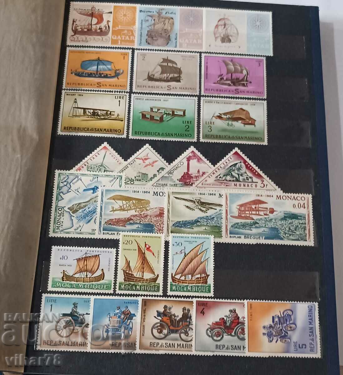 Auction  Folder with 356 postage stamps