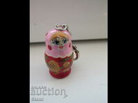 Matryoshka keychain from Russia