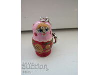 Matryoshka keychain from Russia