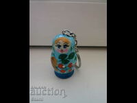 Matryoshka keychain from Russia