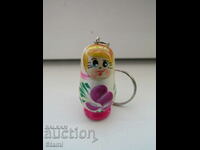 Matryoshka keychain from Russia