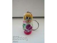 Matryoshka keychain from Russia