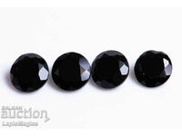 4 buc. Spinel negru 3.80ct 6mm tăiat rotund #6