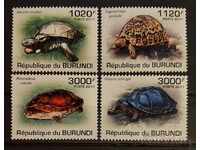 Burundi 2011 Faună/Animale/Testoase 8 EUR MNH