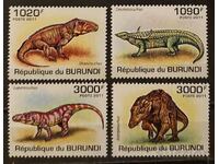 Burundi 2011 Faună/Animale/Dinozauri 8 MNH