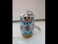 Matryoshka keychain from Russia