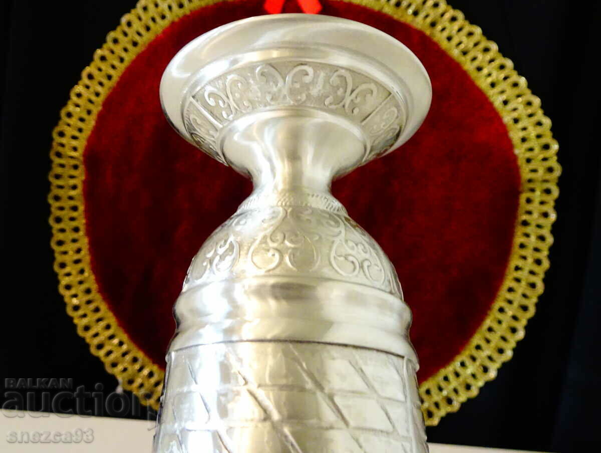 Pewter Goblet with Relief Scenes Tavern, Wine Cellar, Wedding - 6 Pewter Goblet with Relief Scenes Tavern, Wine Cellar, Wedding - 6