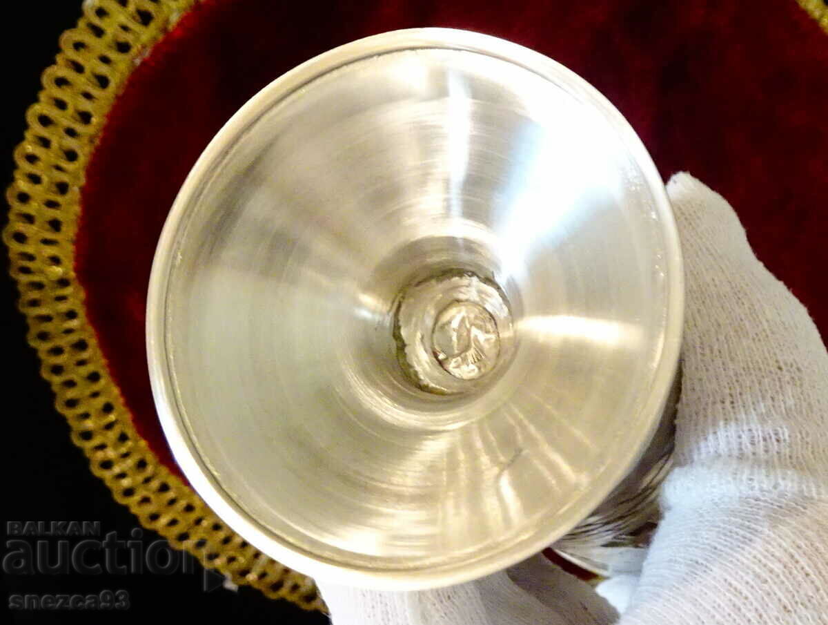 Pewter Goblet with Relief Scenes Tavern, Wine Cellar, Wedding - 7 Pewter Goblet with Relief Scenes Tavern, Wine Cellar, Wedding - 7