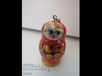 Matryoshka keychain from Russia