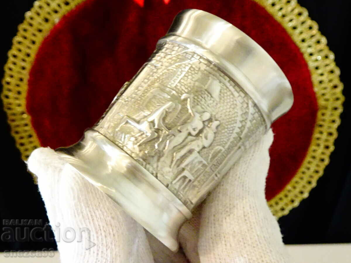 Pewter cup with embossed pictures Wedding. Pewter cup with embossed pictures Wedding.