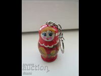 Matryoshka keychain from Russia