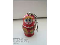 Matryoshka keychain from Russia