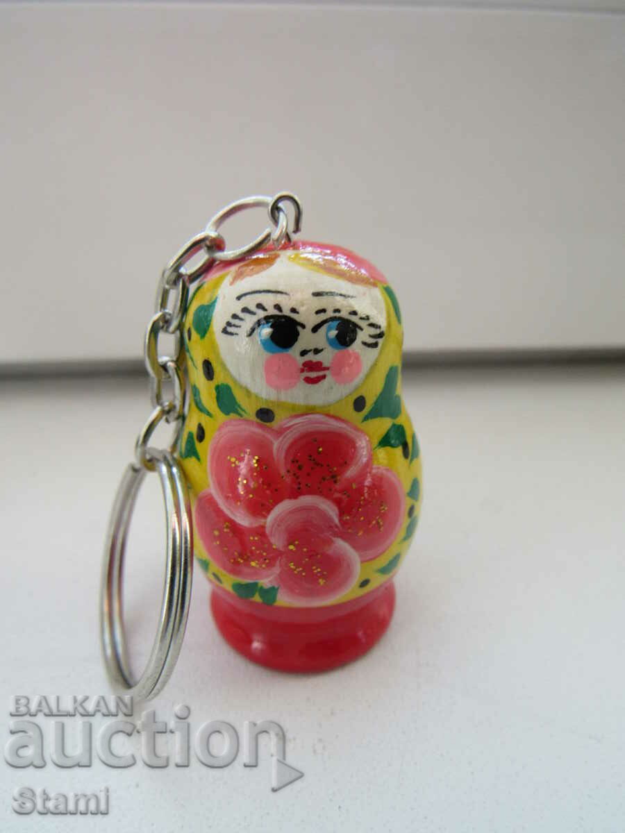 Matryoshka keychain from Russia with price 5.00 BGN | € 2.56 Matryoshka keychain from Russia with price 5.00 BGN | € 2.56
