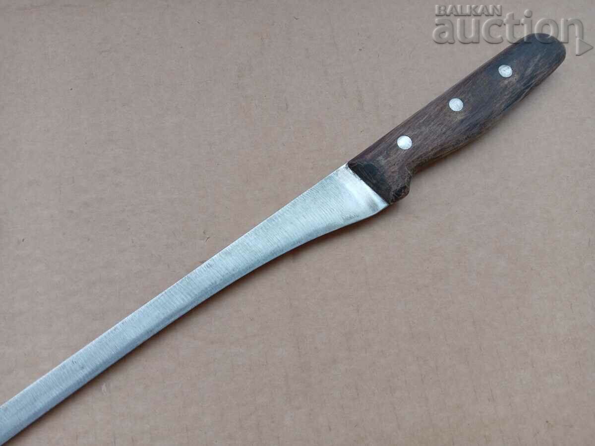 Auction large huge professional kitchen knife 70s retro vintage Auction large huge professional kitchen knife 70s retro vintage