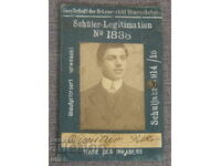 1914 German student card Petko Dimitrov