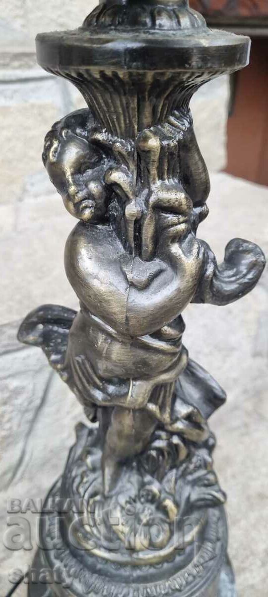 Auction Metal lamp. Sculpture Auction Metal lamp. Sculpture